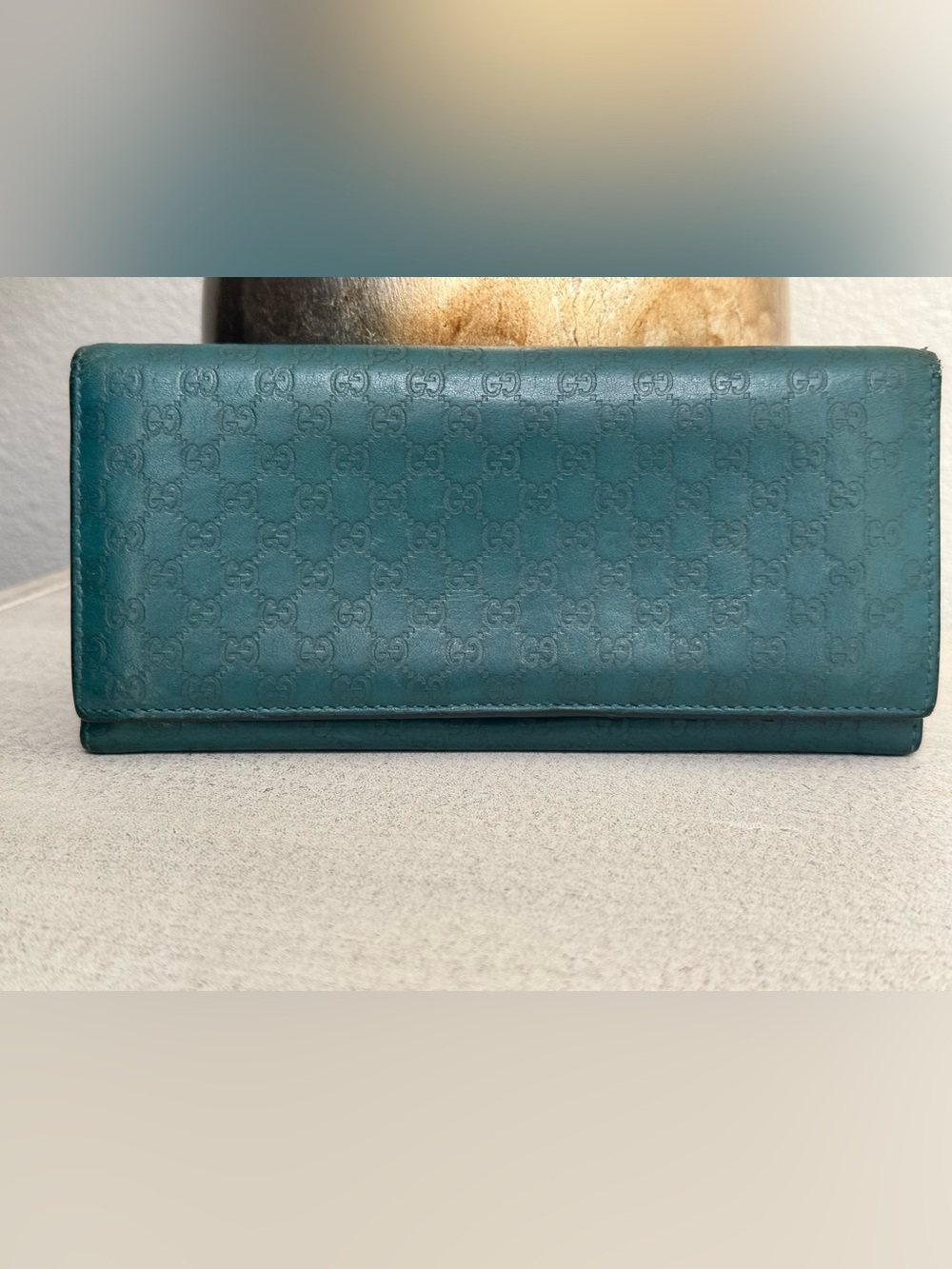 GUCCI Micro Guccisima GG Logo Bifold Wallet